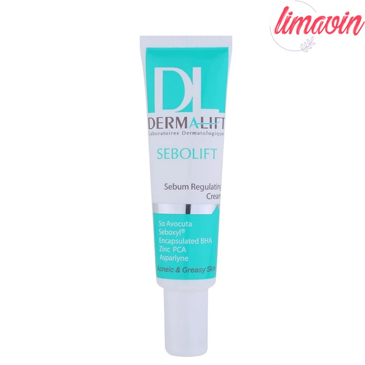 کرم متعادلکننده چربی پوست صورت درمالیفت مدل sebolift مناسب پوستهای چرب و آکنهای حجم 30 میلی لیتر