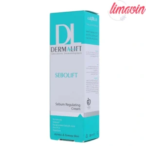 کرم متعادل‌کننده چربی پوست صورت درمالیفت مدل Sebolift مناسب پوست‌های آکنه‌ای و چرب حجم 30 میلی لیتر