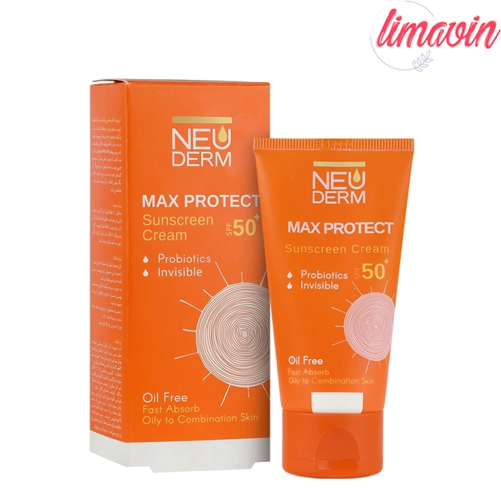 کرم ضد آفتاب رنگی نئودرم SPF 50 مدل MAX PROTECT مناسب پوست های چرب حجم 50 میلی لیتر