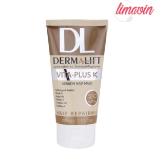 ماسک مو درمالیفت مدل VITA PLUS مناسب برای موهای کراتینه حجم 150 میلی لیتر