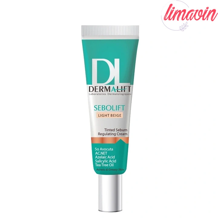 کرم ضد جوش صورت درمالیفت مدل sebolift مناسب پوستهای چرب و آکنهای حجم 30 میلی لیتر