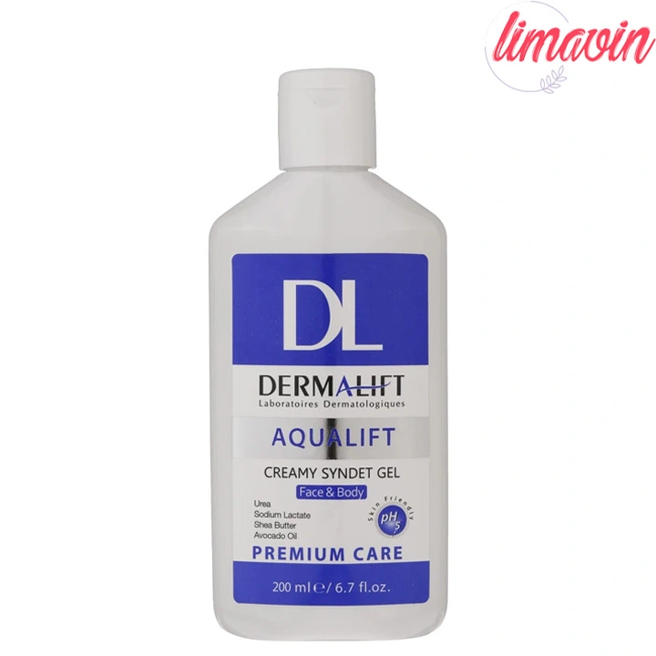 ژل شستشو صورت درمالیفت مدل آکوالیفت مناسب پوست خشک حجم 200 میلی لیتر