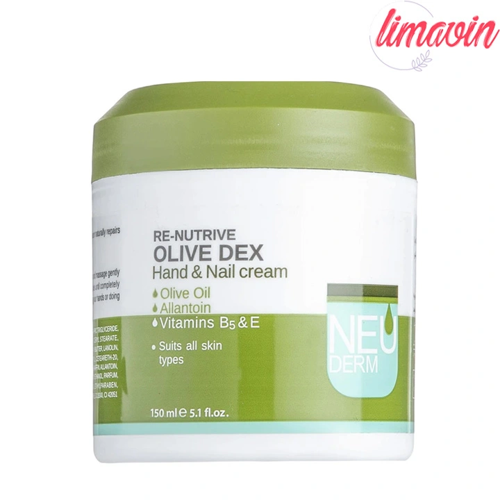 کرم مرطوبکننده دست و ناخن نئودرم مدل Olive Dex حجم 150 میلیلیتر