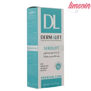 ژل شستشو صورت و بدن درمالیفت مدل سبولیفت مناسب پوست چرب و آکنه ای حجم 200 میلی لیتر