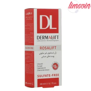 ژل شستشو صورت درمالیفت مدل روزالیفت حجم 200 میلی لیتر