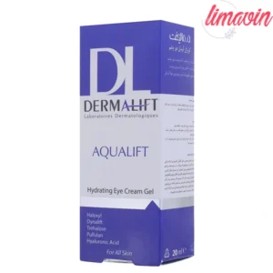 کرم ژل آبرسان صورت درمالیفت مدل AQUALIFT مناسب برای پوست‌های خشک و حساس حجم 50 میلی لیتر
