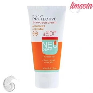 کرم ضدآفتاب نئودرم مدل Highly Protective Invisible SPF50، حجم 50 میلیلیتر