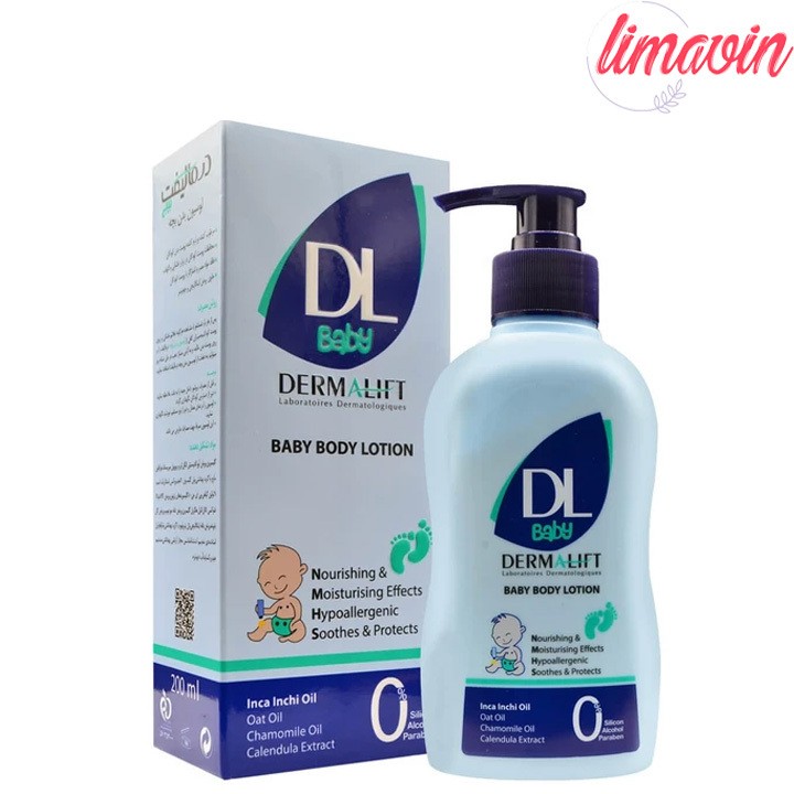لوسیون بدن کودک درمالیفت مدل baby حجم 400 میلی لیتر
