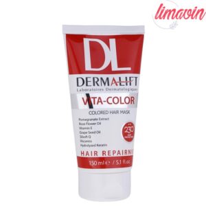 ماسک مو درمالیفت مدل VITA-COLOR مناسب برای موهای رنگ شده حجم 150 میلی لیتر