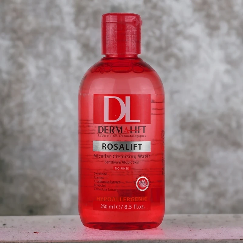 میسلار واتر درمالیفت مدل رزالیفت مناسب برای پوست های حساس حجم 250 میلی لیتر