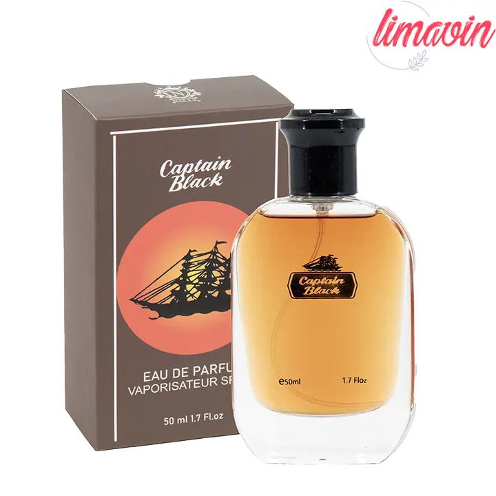 ادو پرفیوم مردانه نیفتی مدل کاپیتان بلک با رایحه گرم حجم 50 میلی لیتر