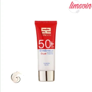 فلوئید ضدآفتاب بدون رنگ ساین اسکین SPF50 مدل SYN SHIELD، مناسب پوست‌های چرب، حجم 50 میلی‌لیتر