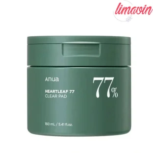 پد پاک کننده آرایش صورت آنوا مدل آبرسان هارتلیف 77% حجم 160 میلی لیتر بسته 70 عددی