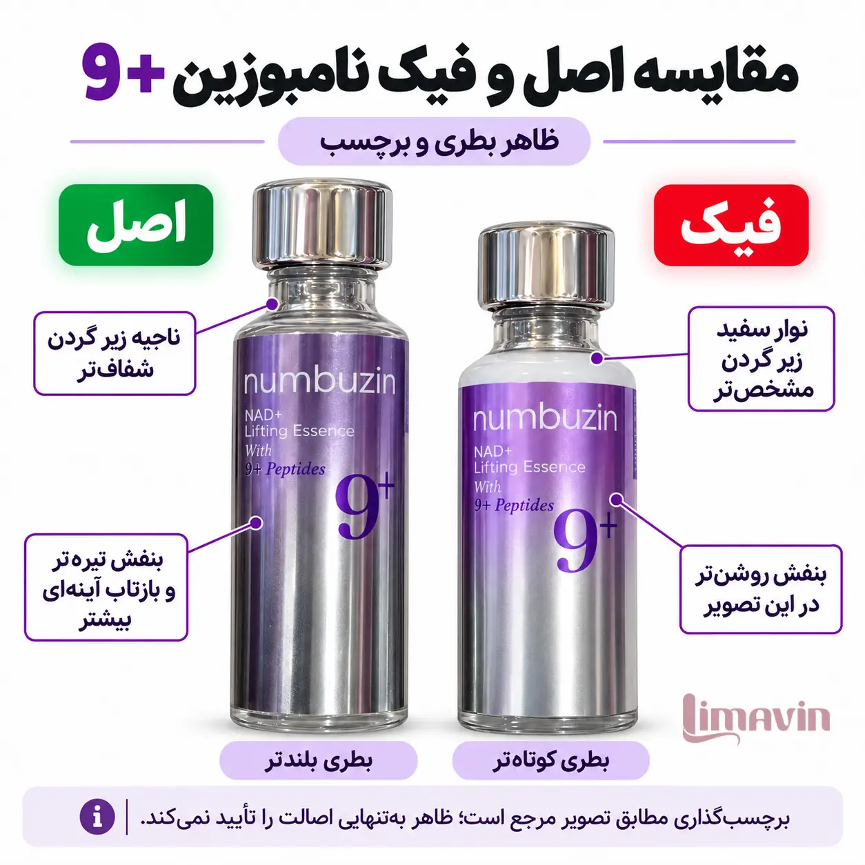 تفاوت اصل و فیک اسنس ضدچروک نامبوزین