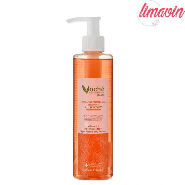 ژل شستوشوی صورت وچه مدل VITAMIN C مناسب برای انواع پوست حجم 250 میلیلیتر