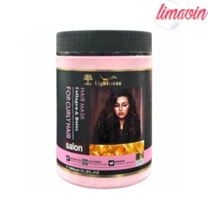 ماسک موهای فر لایتنس مدل کلاژن و بوتاکس حجم 1000 میلی لیتر