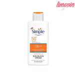 ضد آفتاب بی رنگ سیمپل +spf 50 حجم ۱۲۵ میل