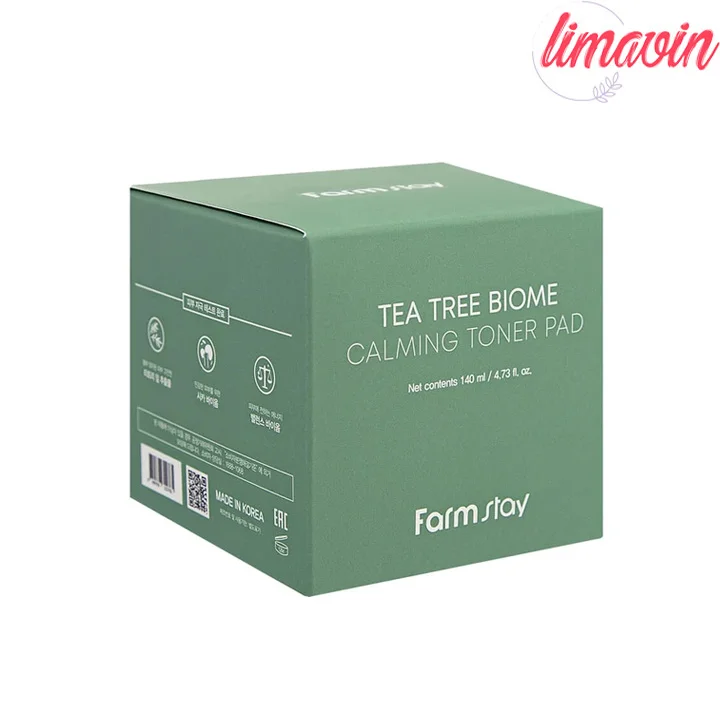 پد تونر پاککننده صورت فارم استی مدل tea tree مناسب انواع پوست حجم 70 میلیلیتر بسته 70 عددی - Image 2