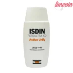 کرم ضدآفتاب بدون رنگ ایزدین SPF50 مدل FOTOULTRA 100 ACTIVE UNIFY ‌مناسب انواع پوست، حجم 50 میلی‌‌لیتر