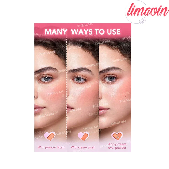 رژگونه دو طرفه کرمی و پودری شیگلم مدل Cheek 2 Cheek Blush Duo - Image 6