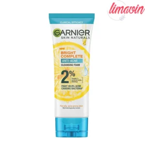فوم شستشو صورت گارنیه مدل BRIGHT COMPLETE حجم 100 میلی لیتر