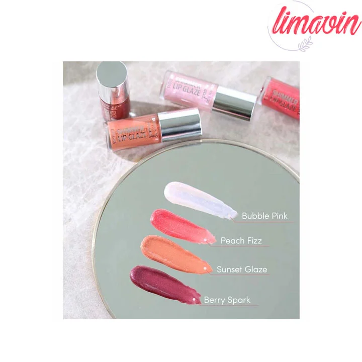 لیپ گلاس Shimmer Glaze گلدن رز - Image 5