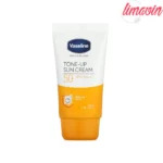 کرم ضد آفتاب بدون رنگ وازلین SPF 50 مدل tone up ‌مناسب انواع پوست حجم 50 میلی‌لیتر