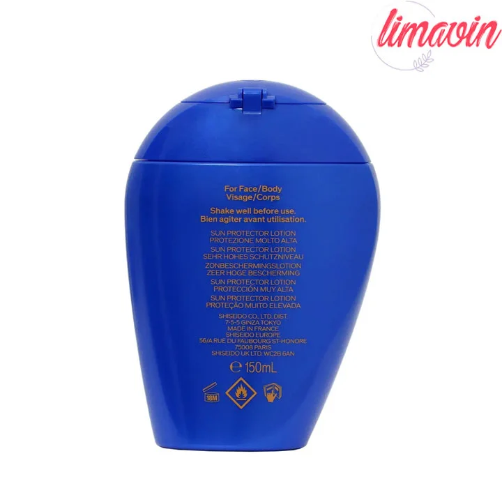 لوسیون ضد آفتاب صورت و بدن SPF50+ شیسیدو حجم 150 میلی لیتر - تصویر 2