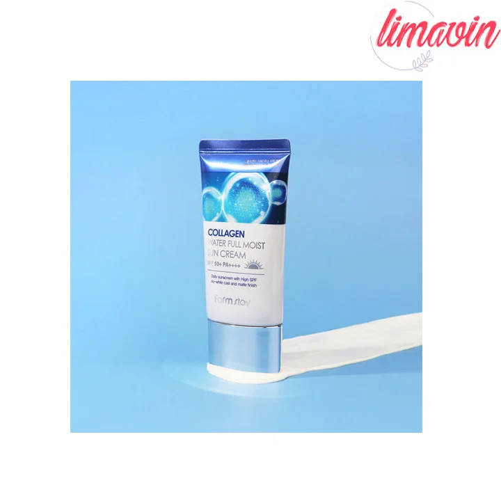 کرم ضد آفتاب بدون رنگ فارم استی SPF 50 مدل Collagen Water مناسب انواع پوست وزن 50 گرم - تصویر 2