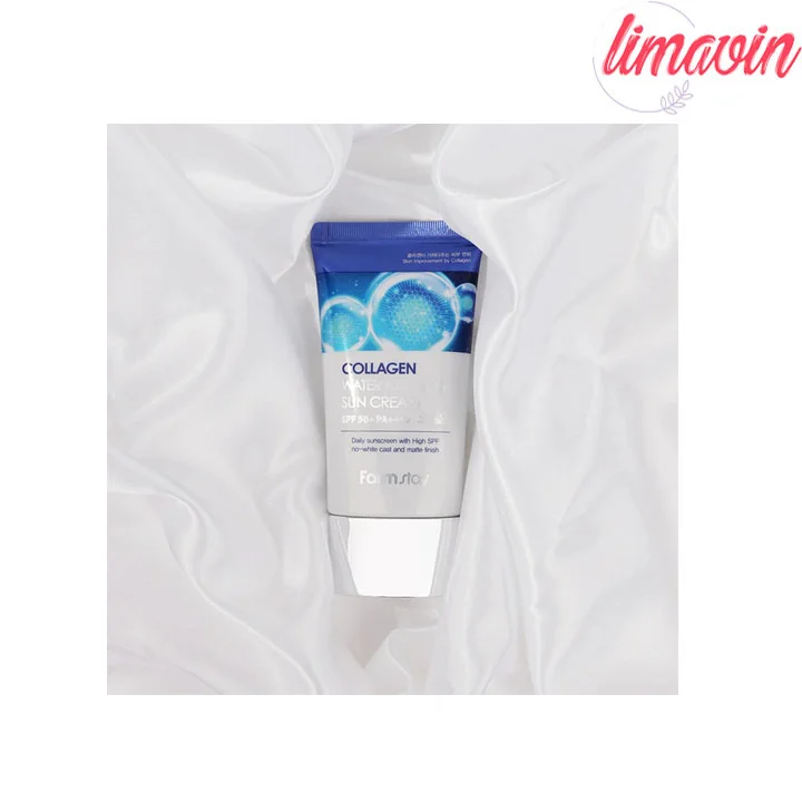 کرم ضد آفتاب بدون رنگ فارم استی SPF 50 مدل Collagen Water مناسب انواع پوست وزن 50 گرم - تصویر 3