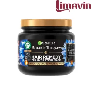 ماسک موی پاکسازی و آبرسان ذغال و روغن سیاه دانه گارنیه Magnetic Charcoal حجم 340 میلی لیتر